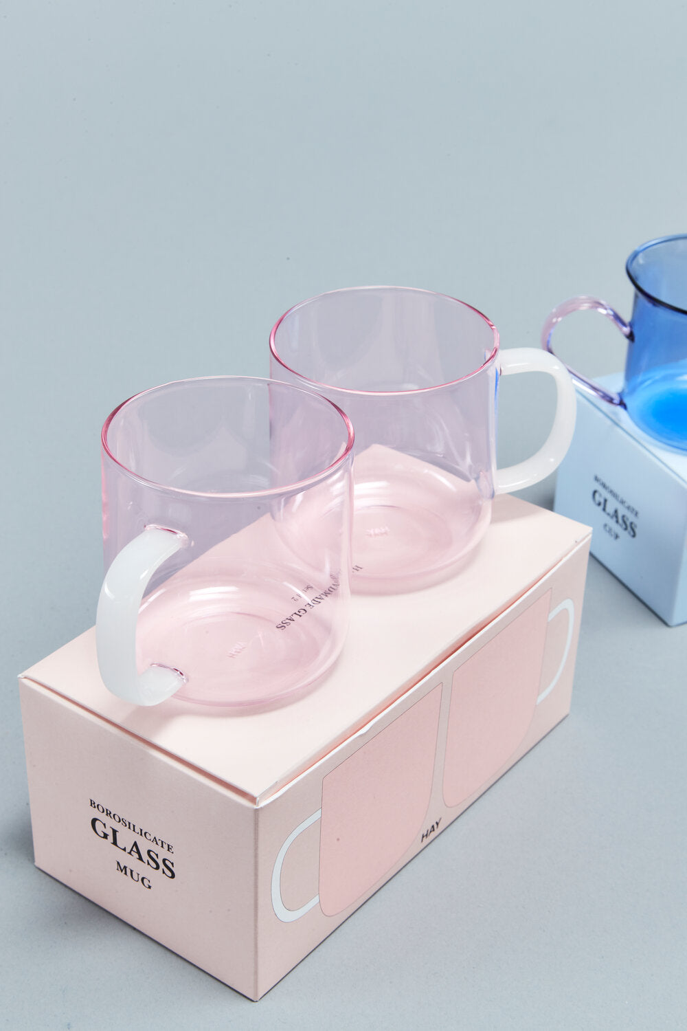 HAY Borosilicate krus, pink- sæt af to - Bahne